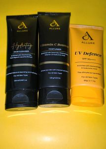 Allure Skincare Set - Face Wash, Moisturizer, SPF