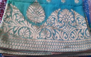 Saree Heavy In Blue Color