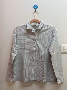 Classic Striped Button-Up Shirt