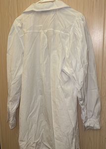Chic White Oversized Button-Up Shirt