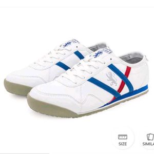Red Tape White Sneakers (Onitsuka Dupes)