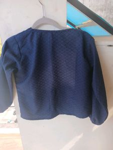 Navy Button-Down Jacket