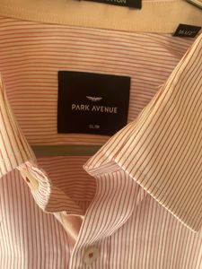 Men's Red Striped Dress Shirt