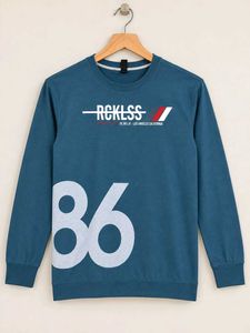 Men's Teal "RCKLSS 86" Sweatshirt