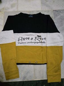 Colorblock Crew Neck Sweatshirt