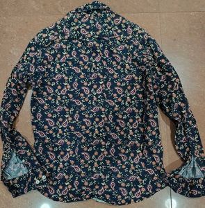 Men's Navy Paisley Print Shirt