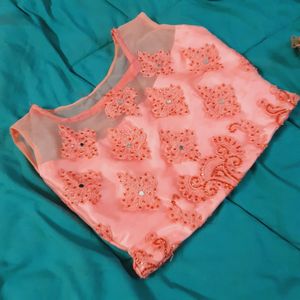 PINK HEAVY EMBROIDERED LEHENGA
