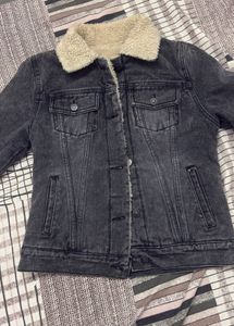 Sherpa Collar Denim Jacket