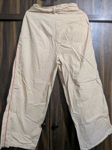 Wide Leg Beige Pants