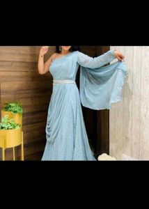 Enthic Western Look Gown With Belt