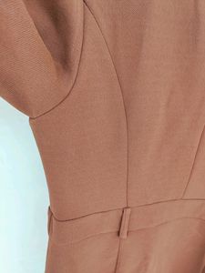 Brown Korean Style Dress
