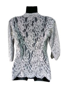 Elegant Lace Open Front Top Size L