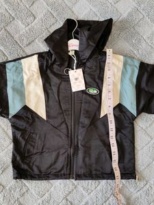 Stylish Colorblock Hooded Jacket