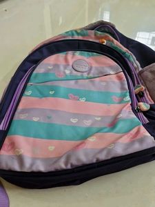 Cute Striped Heart Backpack