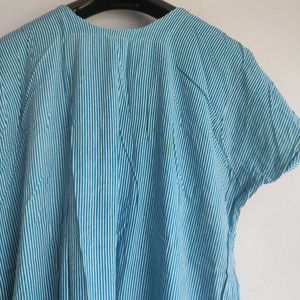 Blue zipper nighty