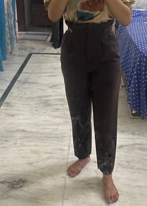 Brown H&amp;M High Waist Paint