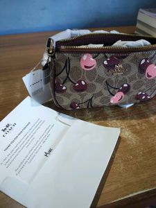 Coach Cherry Print Clutch Pouch