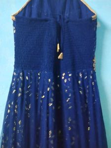 Stunning Blue Embellished Ethnic Gown