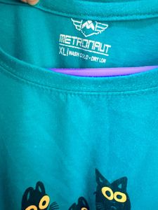 Fabflee tshirt(2) Teal &amp; Flourosent green