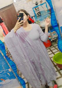 beautiful levender kurta set with dupatta