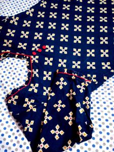 Stylish Navy Blue Printed Kurta