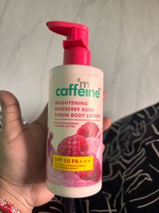 Caffeine Brightening Raspberry Rush Serum Body Lot