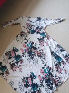 Floral Print Long Sleeve Maxi Dress