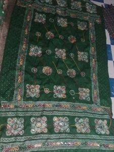 Green Ethnic Skirt