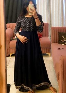 Elegant Navy Blue Anarkali