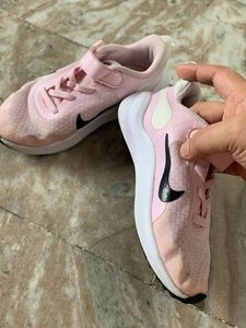 Pink Nike Sneakers with Velcro Straps