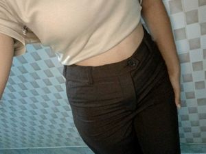 Classic Brown Wide-Leg Trousers
