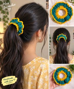 Handmade Crochet Scrunchie