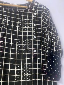 Max Classy Black Kurta