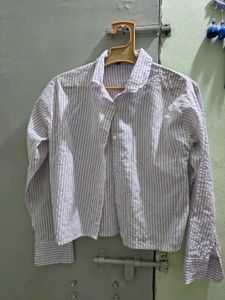 Striped Button-Up Shirt
