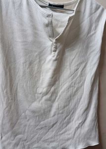 Ribbed Henley Top
