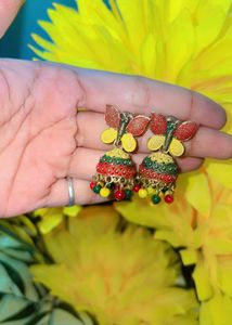 Butterfly Jhumka Earrings