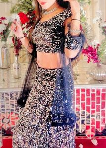 Black lehenga for wedding &amp;  party's