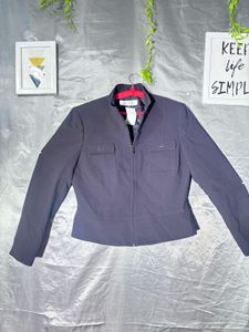 Classic  Zip-Up Jacket for office