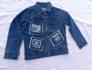 Stylish Denim Jacket with Patches