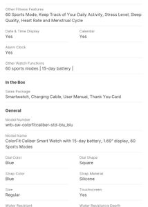 Noise color fit caliber smart watch
