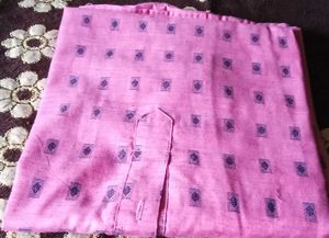 Pink Patterned Men's Kurta