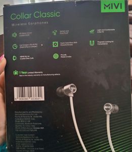 Mivi  Collar Classic Wireless Earphones .Like New
