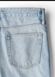 H&amp;M Light Wash Straight Leg Jeans