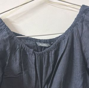 Chic Black Off-Shoulder Blouse