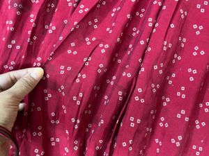 Muslin pink kurti