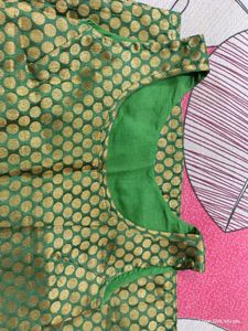 Green Gold Polka Dot Kurta &amp; Pink Pants Set
