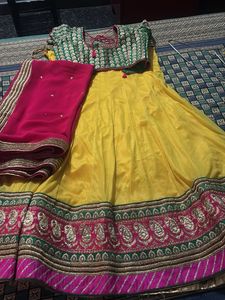 Yellow Lehenga Choli Set