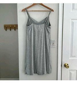 GAP Maternity Grey &amp; White Striped Dress