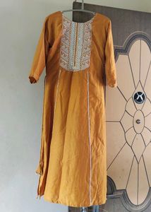 Mustard Kurta set