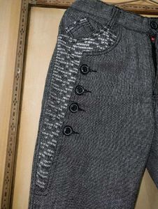 Men's Grey Casual Trousers | 30 in Waist